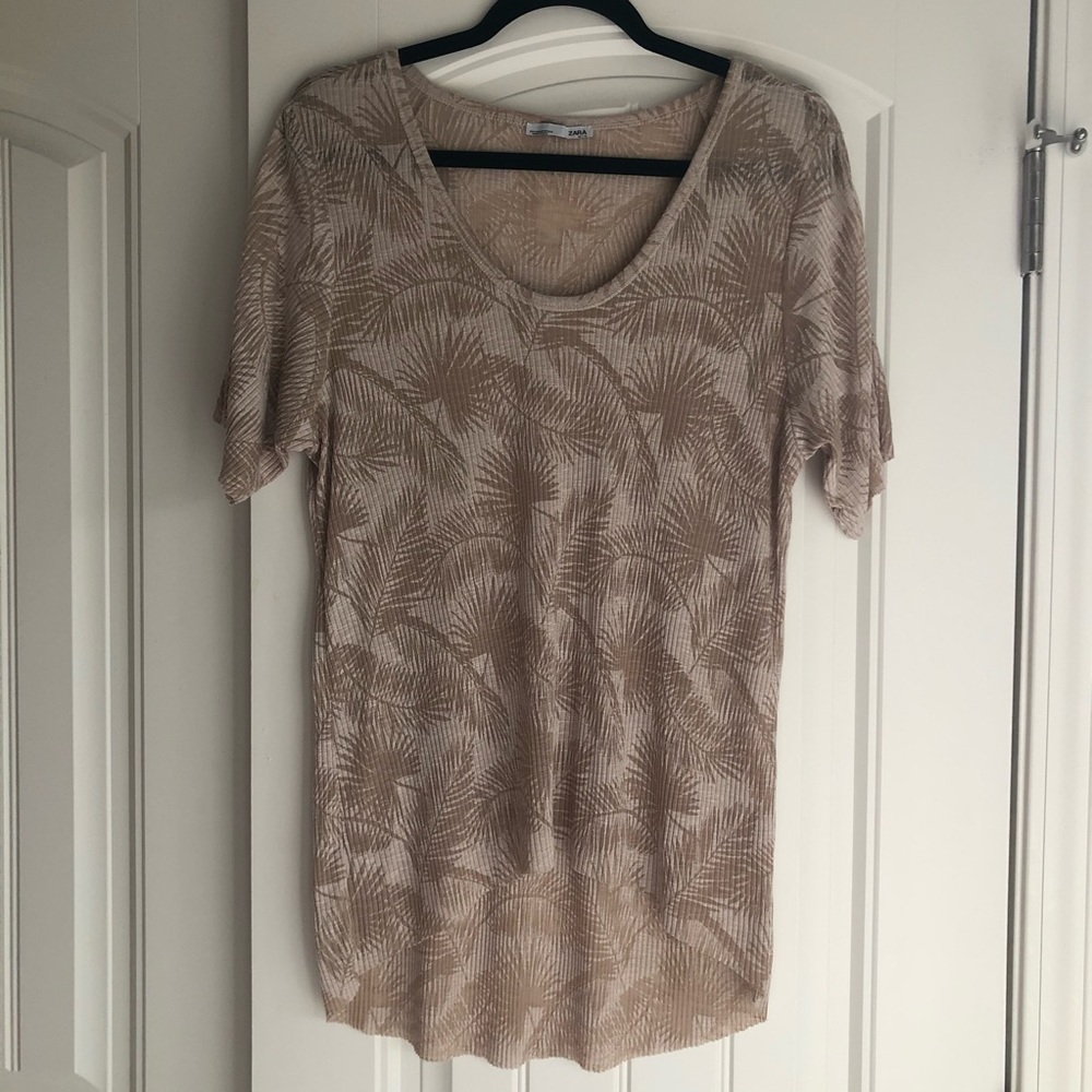 Zara high-low tee